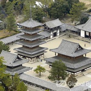 1949년 화재 비천상 제외 모두 소실...실물 크기 분할 사진 원판 363장 디지털화하여 도쿄국립박물관서 일반 공개